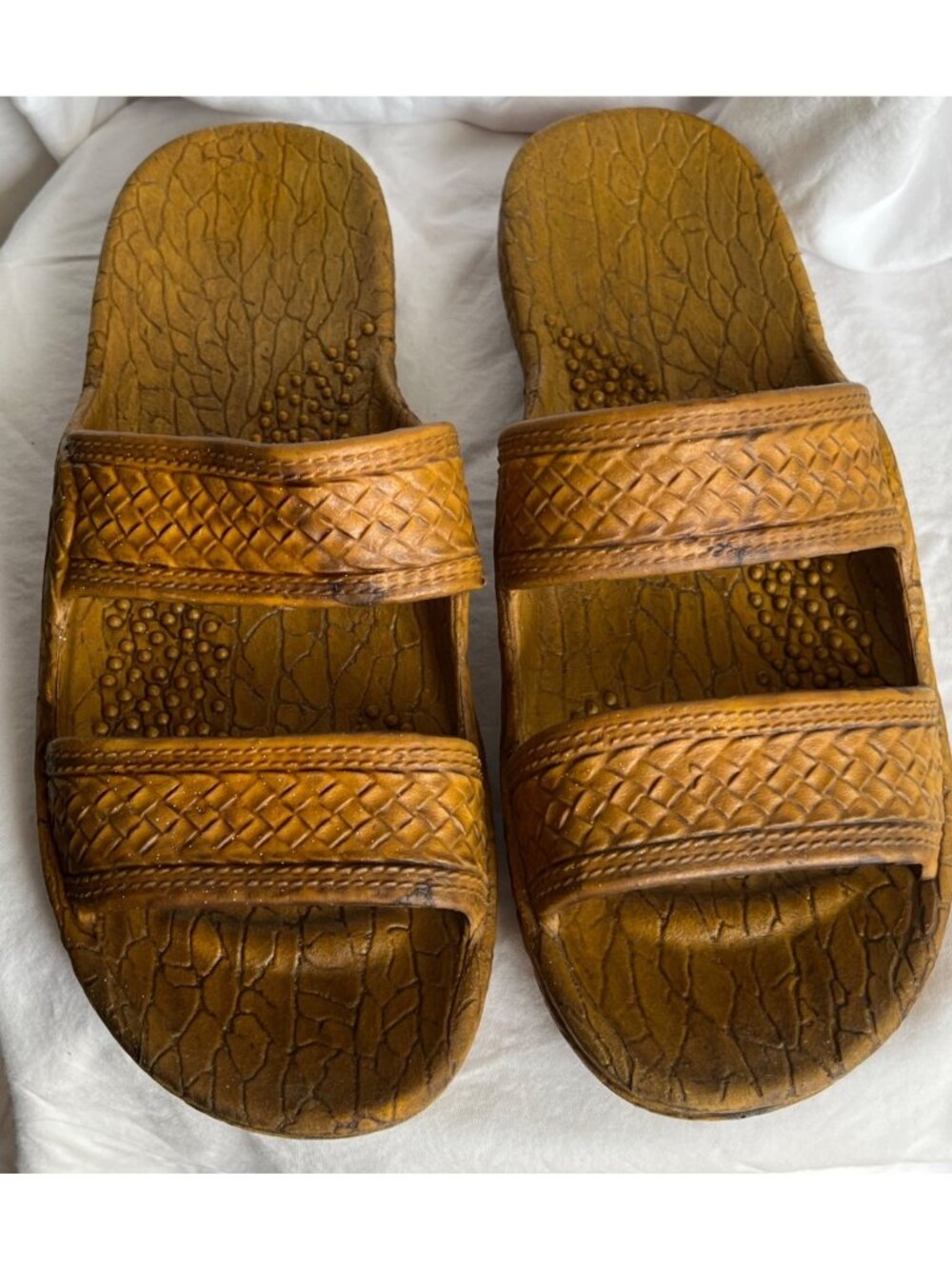 Pali Hawaii Sandals Slides Rubber Textured Coastal Hippie Festival Unisex Wom 8 - Picture 2 of 9